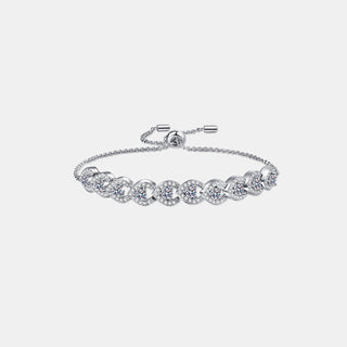 1 Carat Moissanite 925 Sterling Silver Bracelet - A Roese Boutique