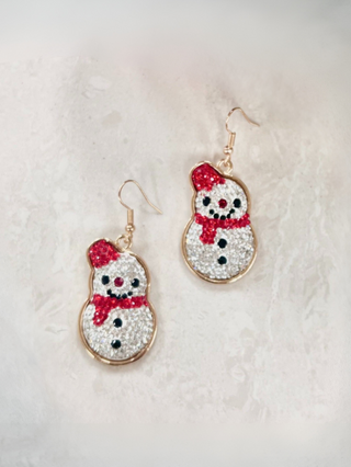 Sparkling Statement Glitter Snowman