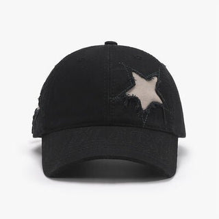 Adjustable Star Raw Hem Cap - A Roese Boutique