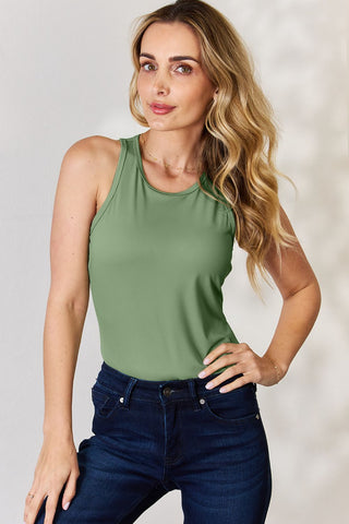 Basic Bae Full Size Round Neck Racerback Tank - A Roese Boutique