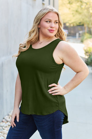 Basic Bae Full Size Round Neck Tank - A Roese Boutique