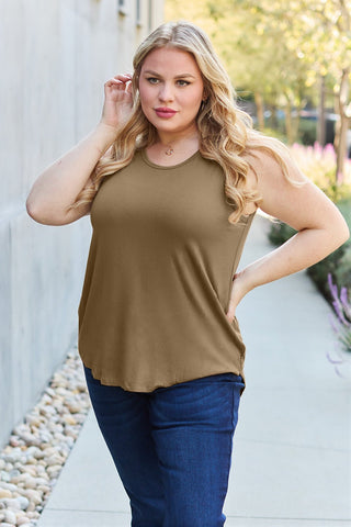 Basic Bae Full Size Round Neck Tank - A Roese Boutique