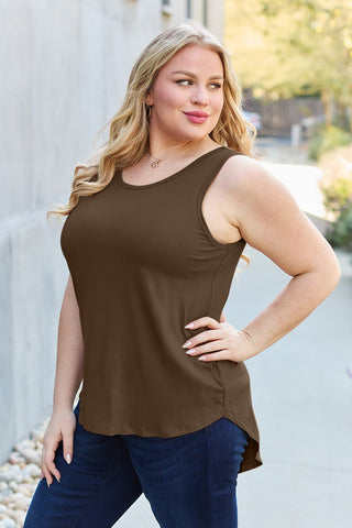 Basic Bae Full Size Round Neck Tank - A Roese Boutique