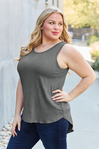 Basic Bae Full Size Round Neck Tank - A Roese Boutique