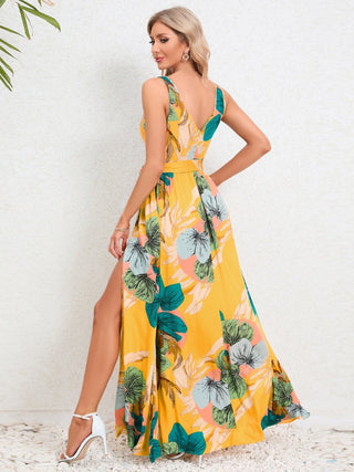 Beachy Slit Surplice Dress - A Roese Boutique