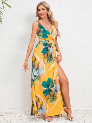 Beachy Slit Surplice Dress - A Roese Boutique