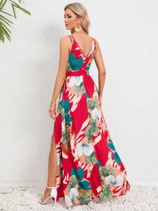 Beachy Slit Surplice Dress - A Roese Boutique