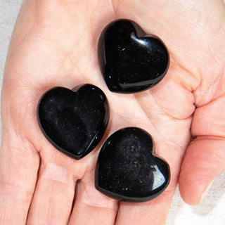 Black Obsidian Mini Heart Set by Tiny Rituals - A Roese Boutique