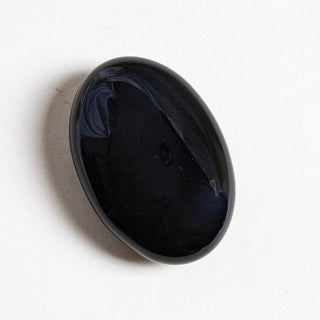 Black Obsidian Palm Stone by Tiny Rituals - A Roese Boutique