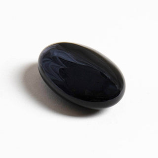 Black Obsidian Palm Stone by Tiny Rituals - A Roese Boutique