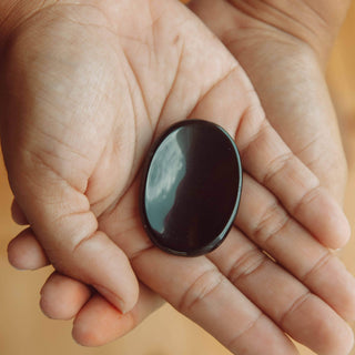 Black Obsidian Worry Stone by Tiny Rituals - A Roese Boutique