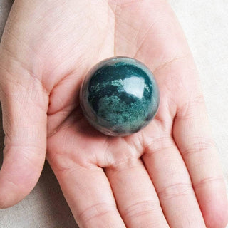 Bloodstone Sphere with Tripod by Tiny Rituals - A Roese Boutique