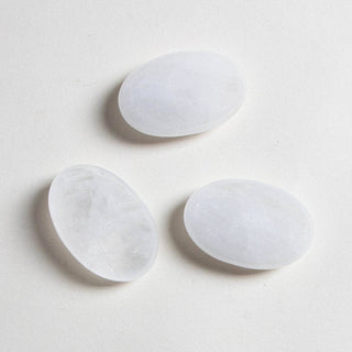 Clear Quartz Palm Stone by Tiny Rituals - A Roese Boutique