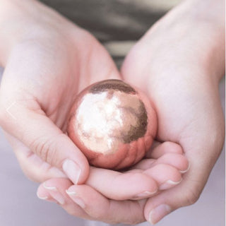 Copper Healing Sphere with Tripod by Tiny Rituals - A Roese Boutique