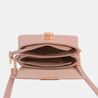 David Jones PU Leather Crossbody Bag - A Roese Boutique