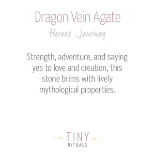 Dragon Vein Agate Energy Bracelet by Tiny Rituals - A Roese Boutique