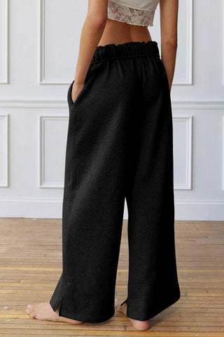 Drawstring Wide Leg Active Pants - A Roese Boutique