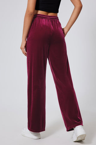 Drawstring Wide Leg Active Pants - A Roese Boutique