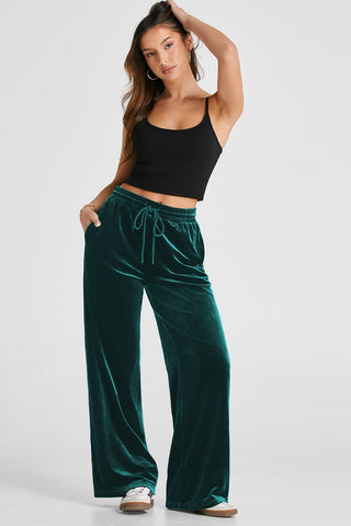 Drawstring Wide Leg Active Pants - A Roese Boutique