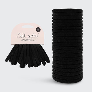 Elastic Hair Ties 20 Pack - Black - A Roese Boutique