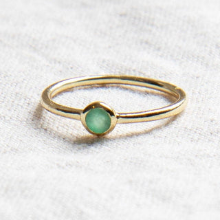 Emerald Silver or Gold Ring by Tiny Rituals - A Roese Boutique