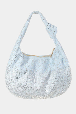 Fame Rhinestone Studded Handbag - A Roese Boutique