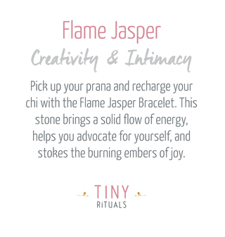 Flame Jasper Energy Bracelet by Tiny Rituals - A Roese Boutique