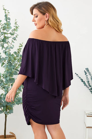 Full Size Off - Shoulder Half Sleeve Dress - A Roese Boutique