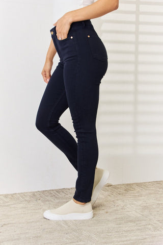 Garment Dyed Tummy Control Skinny Jeans by Judy Blue - A Roese Boutique