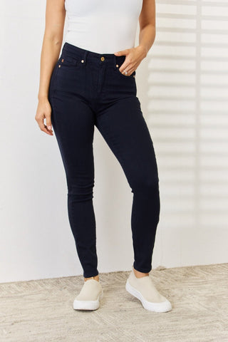 Garment Dyed Tummy Control Skinny Jeans by Judy Blue - A Roese Boutique