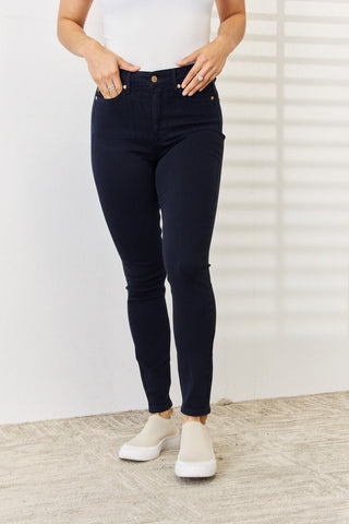 Garment Dyed Tummy Control Skinny Jeans by Judy Blue - A Roese Boutique