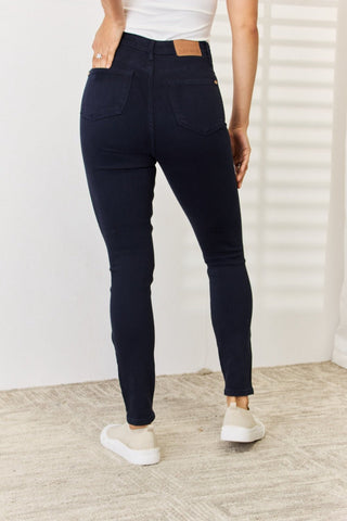 Garment Dyed Tummy Control Skinny Jeans by Judy Blue - A Roese Boutique