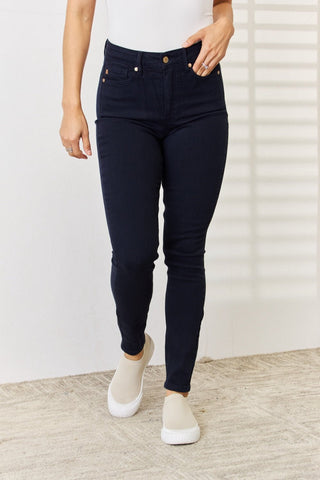 Garment Dyed Tummy Control Skinny Jeans by Judy Blue - A Roese Boutique