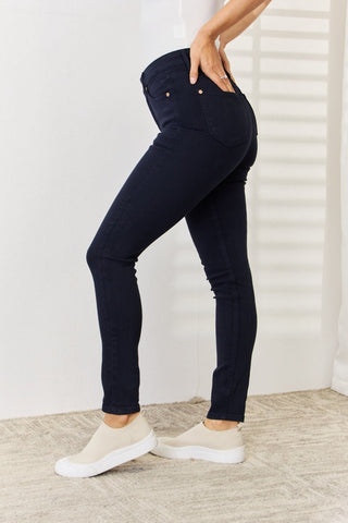 Garment Dyed Tummy Control Skinny Jeans by Judy Blue - A Roese Boutique