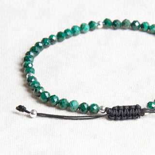 Genuine Malachite Energy Anklet by Tiny Rituals - A Roese Boutique