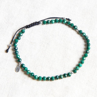 Genuine Malachite Energy Anklet by Tiny Rituals - A Roese Boutique