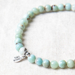 Genuine Rare Larimar Energy Bracelet by Tiny Rituals - A Roese Boutique