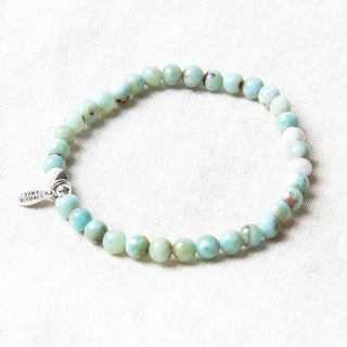 Genuine Rare Larimar Energy Bracelet by Tiny Rituals - A Roese Boutique