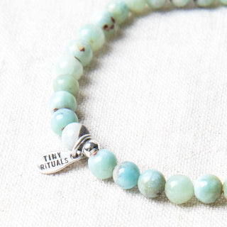 Genuine Rare Larimar Energy Bracelet by Tiny Rituals - A Roese Boutique