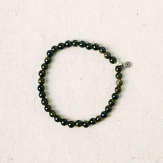 Golden Obsidian Energy Bracelet by Tiny Rituals - A Roese Boutique