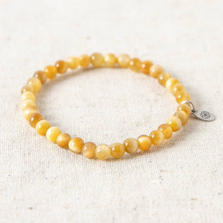 Golden Tiger Eye Energy Bracelet by Tiny Rituals - A Roese Boutique