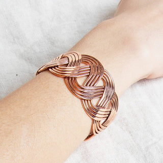 Handcrafted Copper Wave Cuff by Tiny Rituals - A Roese Boutique