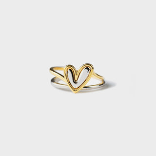 Heart Shape Irregular 925 Sterling Silver Ring - A Roese Boutique