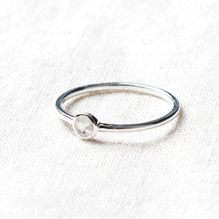 Herkimer Diamond Silver or Gold Ring by Tiny Rituals - A Roese Boutique