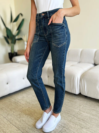 High Waist Skinny Jeans by Judy Blue - A Roese Boutique