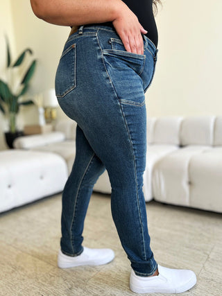 High Waist Skinny Jeans by Judy Blue - A Roese Boutique