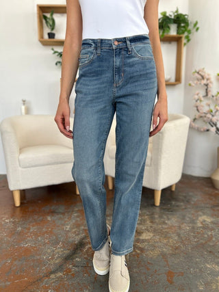 High Waist Straight Jeans by Judy Blue - A Roese Boutique