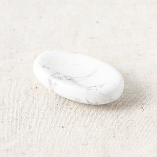 Howlite Worry Stone by Tiny Rituals - A Roese Boutique