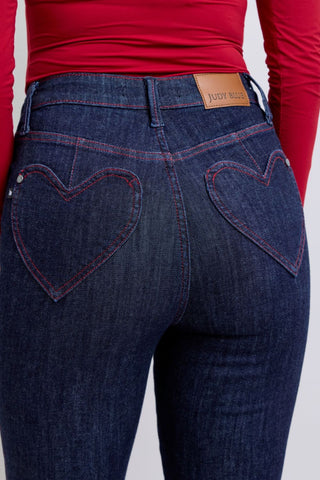 Judy Blue Full Size Heart Shaped Back Pockets Skinny Jeans - A Roese Boutique