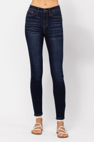 Judy Blue Full Size High Waist Handsand Skinny Jeans - A Roese Boutique